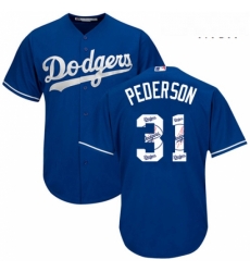 Mens Majestic Los Angeles Dodgers 31 Joc Pederson Authentic Royal Blue Team Logo Fashion Cool Base MLB Jersey Mens Majestic Los Angeles Dodgers 31 Joc Pederson Authentic Royal Blue Team Logo Fashion Cool Base MLB Jersey