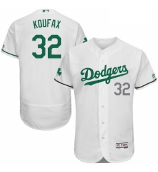 Mens Majestic Los Angeles Dodgers 32 Sandy Koufax White Celtic Flexbase Authentic Collection MLB Jersey Mens Majestic Los Angeles Dodgers 32 Sandy Koufax White Celtic Flexbase Authentic Collection MLB Jersey