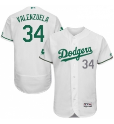 Mens Majestic Los Angeles Dodgers 34 Fernando Valenzuela White Celtic Flexbase Collection 2018 World Series Jersey Mens Majestic Los Angeles Dodgers 34 Fernando Valenzuela White Celtic Flexbase Collection 2018 World Series Jersey