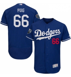 Mens Majestic Los Angeles Dodgers 66 Yasiel Puig Royal Blue Flexbase Authentic Collection 2018 World Series Jersey Mens Majestic Los Angeles Dodgers 66 Yasiel Puig Royal Blue Flexbase Authentic Collection 2018 World Series Jersey
