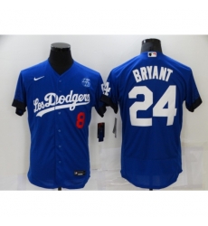 Men's Nike Los Angeles Dodgers #24 Kobe Bryant Blue Elite City Player Jersey Men's Nike Los Angeles Dodgers #24 Kobe Bryant Blue Elite City Player Jersey