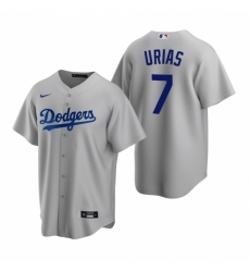 Mens Nike Los Angeles Dodgers 7 Julio Urias Gray Alternate Stitched Baseball Jerse Mens Nike Los Angeles Dodgers 7 Julio Urias Gray Alternate Stitched Baseball Jerse