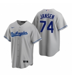 Mens Nike Los Angeles Dodgers 74 Kenley Jansen Gray Road Stitched Baseball Jerse Mens Nike Los Angeles Dodgers 74 Kenley Jansen Gray Road Stitched Baseball Jerse