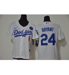 Los Angeles Dodgers 8 24 Kobe Bryant Women Nike White Cool Base 2020 KB Patch MLB Jersey Los Angeles Dodgers 8 24 Kobe Bryant Women Nike White Cool Base 2020 KB Patch MLB Jersey
