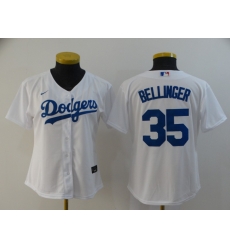 Women Dodgers 35 Cody Bellinger White Women 2020 Nike Cool Base Jersey Women Dodgers 35 Cody Bellinger White Women 2020 Nike Cool Base Jersey