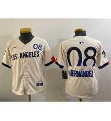 Women Los Angeles Dodgers 8 Enrique Hernandez Cream 2024 City Connect Limited Stitched Baseball Jersey Women Los Angeles Dodgers 8 Enrique Hernandez Cream 2024 City Connect Limited Stitched Baseball Jersey