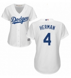 Womens Majestic Los Angeles Dodgers 4 Babe Herman Replica White Home Cool Base MLB Jersey Womens Majestic Los Angeles Dodgers 4 Babe Herman Replica White Home Cool Base MLB Jersey