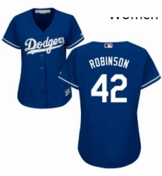 Womens Majestic Los Angeles Dodgers 42 Jackie Robinson Replica Royal Blue Alternate Cool Base MLB Jersey Womens Majestic Los Angeles Dodgers 42 Jackie Robinson Replica Royal Blue Alternate Cool Base MLB Jersey