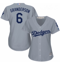 Womens Majestic Los Angeles Dodgers 6 Curtis Granderson Replica Grey Road Cool Base MLB Jersey Womens Majestic Los Angeles Dodgers 6 Curtis Granderson Replica Grey Road Cool Base MLB Jersey