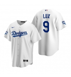 Youth Los Angeles Dodgers 9 Gavin Lux White 2020 World Series Champions Replica Jersey Youth Los Angeles Dodgers 9 Gavin Lux White 2020 World Series Champions Replica Jersey