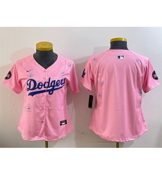 Youth Los Angeles Dodgers Blank Pink 2025 Tokyo Series Limited Stitched Baseball Jersey Youth Los Angeles Dodgers Blank Pink 2025 Tokyo Series Limited Stitched Baseball Jersey