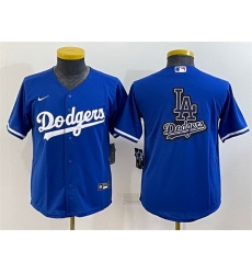 Youth Los Angeles Dodgers Royal Team Big Logo Stitched Baseball Jersey Youth Los Angeles Dodgers Royal Team Big Logo Stitched Baseball Jersey
