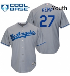 Youth Majestic Los Angeles Dodgers 27 Matt Kemp Authentic Grey Road Cool Base MLB Jersey Youth Majestic Los Angeles Dodgers 27 Matt Kemp Authentic Grey Road Cool Base MLB Jersey