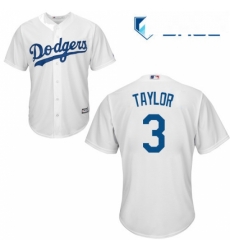 Youth Majestic Los Angeles Dodgers 3 Chris Taylor Replica White Home Cool Base MLB Jersey Youth Majestic Los Angeles Dodgers 3 Chris Taylor Replica White Home Cool Base MLB Jersey