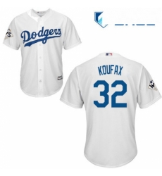 Youth Majestic Los Angeles Dodgers 32 Sandy Koufax Replica White Home 2017 World Series Bound Cool Base MLB Jersey Youth Majestic Los Angeles Dodgers 32 Sandy Koufax Replica White Home 2017 World Series Bound Cool Base MLB Jersey