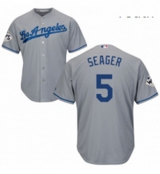 Youth Majestic Los Angeles Dodgers 5 Corey Seager Authentic Grey Road 2017 World Series Bound Cool Base MLB Jersey Youth Majestic Los Angeles Dodgers 5 Corey Seager Authentic Grey Road 2017 World Series Bound Cool Base MLB Jersey