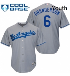 Youth Majestic Los Angeles Dodgers 6 Curtis Granderson Authentic Grey Road Cool Base MLB Jersey Youth Majestic Los Angeles Dodgers 6 Curtis Granderson Authentic Grey Road Cool Base MLB Jersey