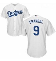 Youth Majestic Los Angeles Dodgers 9 Yasmani Grandal Authentic White Home Cool Base MLB Jersey Youth Majestic Los Angeles Dodgers 9 Yasmani Grandal Authentic White Home Cool Base MLB Jersey