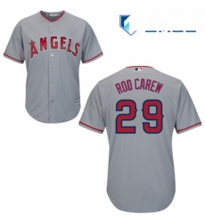 Mens Majestic Los Angeles Angels of Anaheim 29 Rod Carew Replica Grey Road Cool Base MLB Jersey Mens Majestic Los Angeles Angels of Anaheim 29 Rod Carew Replica Grey Road Cool Base MLB Jersey