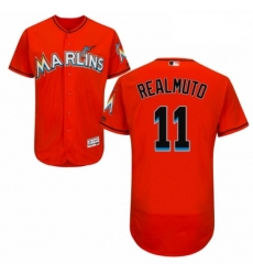 Mens Majestic Miami Marlins 11 J T Realmuto Orange Alternate Flex Base Authentic Collection MLB Jersey Mens Majestic Miami Marlins 11 J T Realmuto Orange Alternate Flex Base Authentic Collection MLB Jersey