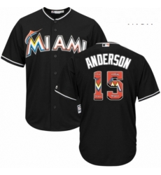 Mens Majestic Miami Marlins 15 Brian Anderson Authentic Black Team Logo Fashion Cool Base MLB Jersey Mens Majestic Miami Marlins 15 Brian Anderson Authentic Black Team Logo Fashion Cool Base MLB Jersey