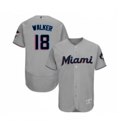 Mens Miami Marlins 18 Neil Walker Grey Road Flex Base Authentic Collection Baseball Jersey Mens Miami Marlins 18 Neil Walker Grey Road Flex Base Authentic Collection Baseball Jersey
