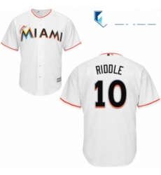 Youth Majestic Miami Marlins 10 JT Riddle Replica White Home Cool Base MLB Jersey Youth Majestic Miami Marlins 10 JT Riddle Replica White Home Cool Base MLB Jersey