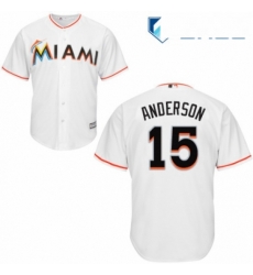 Youth Majestic Miami Marlins 15 Brian Anderson Authentic White Home Cool Base MLB Jersey Youth Majestic Miami Marlins 15 Brian Anderson Authentic White Home Cool Base MLB Jersey