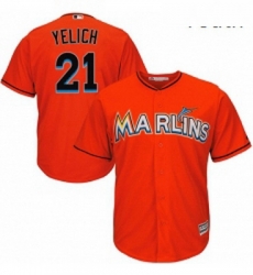 Youth Majestic Miami Marlins 21 Christian Yelich Authentic Orange Alternate 1 Cool Base MLB Jersey Youth Majestic Miami Marlins 21 Christian Yelich Authentic Orange Alternate 1 Cool Base MLB Jersey