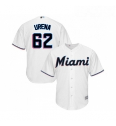 Youth Miami Marlins 62 Jose Urena Replica White Home Cool Base Baseball Jersey Youth Miami Marlins 62 Jose Urena Replica White Home Cool Base Baseball Jersey
