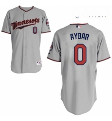 Mens Majestic Minnesota Twins 0 Erick Aybar Replica Grey Road Cool Base MLB Jersey Mens Majestic Minnesota Twins 0 Erick Aybar Replica Grey Road Cool Base MLB Jersey