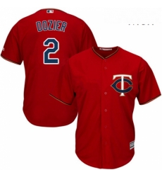 Mens Majestic Minnesota Twins 2 Brian Dozier Replica Scarlet Alternate Cool Base MLB Jersey Mens Majestic Minnesota Twins 2 Brian Dozier Replica Scarlet Alternate Cool Base MLB Jersey