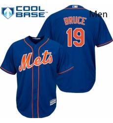 Mens Majestic New York Mets 19 Jay Bruce Replica Royal Blue Alternate Home Cool Base MLB Jersey Mens Majestic New York Mets 19 Jay Bruce Replica Royal Blue Alternate Home Cool Base MLB Jersey