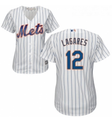 Womens Majestic New York Mets 12 Juan Lagares Replica White Home Cool Base MLB Jersey Womens Majestic New York Mets 12 Juan Lagares Replica White Home Cool Base MLB Jersey