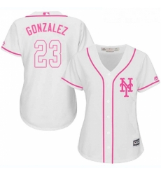 Womens Majestic New York Mets 23 Adrian Gonzalez Replica White Fashion Cool Base MLB Jersey Womens Majestic New York Mets 23 Adrian Gonzalez Replica White Fashion Cool Base MLB Jersey
