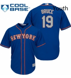 Youth Majestic New York Mets 19 Jay Bruce Authentic Royal Blue Alternate Road Cool Base MLB Jersey Youth Majestic New York Mets 19 Jay Bruce Authentic Royal Blue Alternate Road Cool Base MLB Jersey