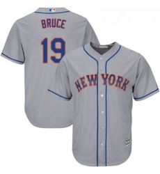 Youth Majestic New York Mets 19 Jay Bruce Replica Grey Road Cool Base MLB Jersey Youth Majestic New York Mets 19 Jay Bruce Replica Grey Road Cool Base MLB Jersey