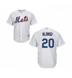 Youth New York Mets 20 Pete Alonso Authentic White Home Cool Base Baseball Jersey Youth New York Mets 20 Pete Alonso Authentic White Home Cool Base Baseball Jersey