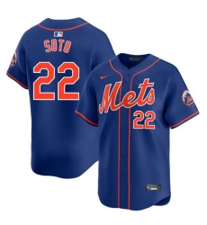 Youth New York Mets 22 Juan Soto Royal 2024 Alternate Limited Stitched Baseball Jersey Youth New York Mets 22 Juan Soto Royal 2024 Alternate Limited Stitched Baseball Jersey
