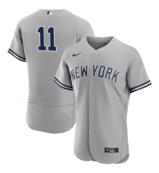 Men New York Yankees 11 Anthony Volpe Gray Flex Base Stitched Baseball Jersey Men New York Yankees 11 Anthony Volpe Gray Flex Base Stitched Baseball Jersey