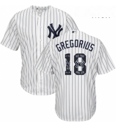 Mens Majestic New York Yankees 18 Didi Gregorius Authentic White Team Logo Fashion MLB Jersey Mens Majestic New York Yankees 18 Didi Gregorius Authentic White Team Logo Fashion MLB Jersey