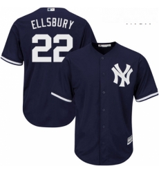 Mens Majestic New York Yankees 22 Jacoby Ellsbury Replica Navy Blue Alternate MLB Jersey Mens Majestic New York Yankees 22 Jacoby Ellsbury Replica Navy Blue Alternate MLB Jersey