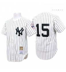 Mens Mitchell and Ness New York Yankees 15 Thurman Munson Replica White Throwback MLB Jersey Mens Mitchell and Ness New York Yankees 15 Thurman Munson Replica White Throwback MLB Jersey