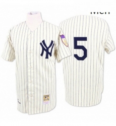 Mens Mitchell and Ness New York Yankees 5 Joe DiMaggio Authentic White Throwback MLB Jersey Mens Mitchell and Ness New York Yankees 5 Joe DiMaggio Authentic White Throwback MLB Jersey