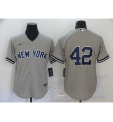 Yankees 42 Mariano Rivera Gray Nike Cool Base Jersey Yankees 42 Mariano Rivera Gray Nike Cool Base Jersey