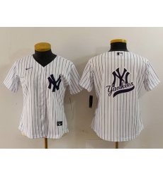 Women New York Yankees White Team Big Logo Cool Base Stitched Jersey 3 Women New York Yankees White Team Big Logo Cool Base Stitched Jersey 3