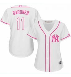 Womens Majestic New York Yankees 11 Brett Gardner Replica White Fashion Cool Base MLB Jersey Womens Majestic New York Yankees 11 Brett Gardner Replica White Fashion Cool Base MLB Jersey