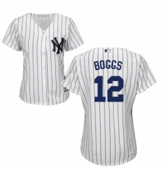 Womens Majestic New York Yankees 12 Wade Boggs Replica White Home MLB Jersey Womens Majestic New York Yankees 12 Wade Boggs Replica White Home MLB Jersey