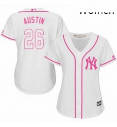 Womens Majestic New York Yankees 26 Tyler Austin Authentic White Fashion Cool Base MLB Jersey Womens Majestic New York Yankees 26 Tyler Austin Authentic White Fashion Cool Base MLB Jersey