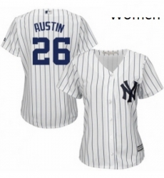 Womens Majestic New York Yankees 26 Tyler Austin Authentic White Home MLB Jersey Womens Majestic New York Yankees 26 Tyler Austin Authentic White Home MLB Jersey